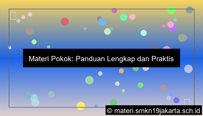 Materi Pokok