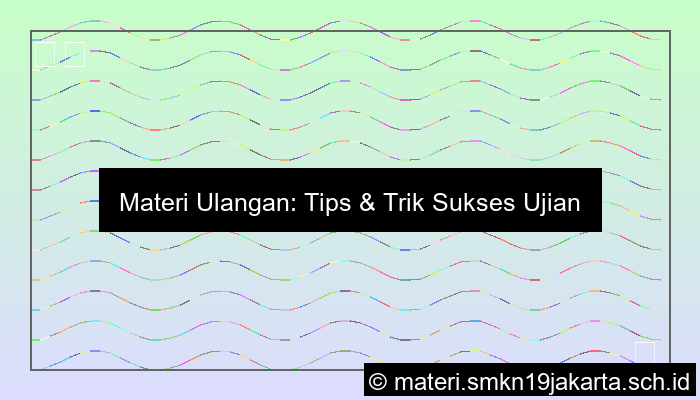 Materi Ulangan